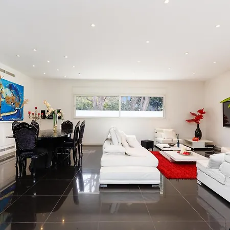 Californienne D'exception Avec Piscine Rouge A 别墅 昂蒂布