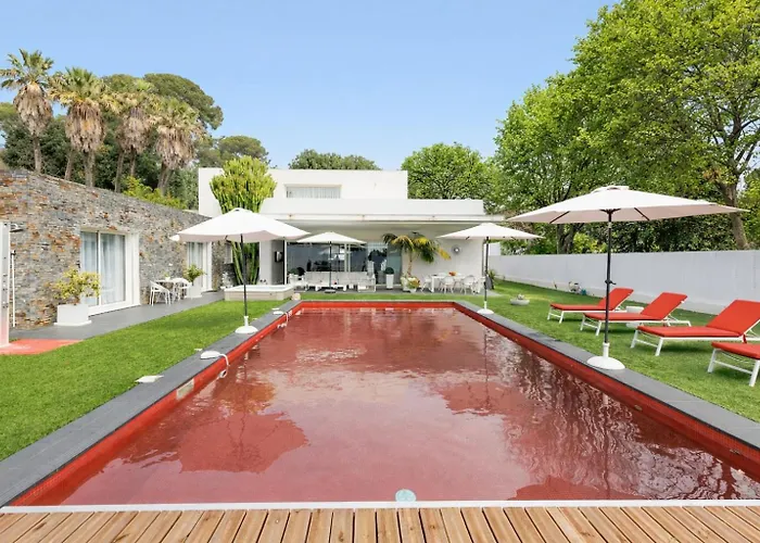 别墅 Californienne D'exception Avec Piscine Rouge A